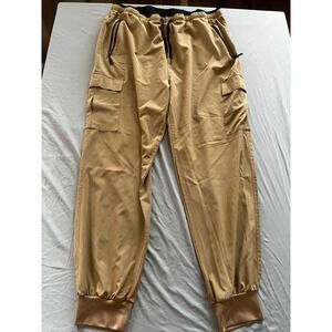 G Gradual Mens XXXL Cargo Jogger Pants Tan Khaki Quick Dry Hiking Utility Tech